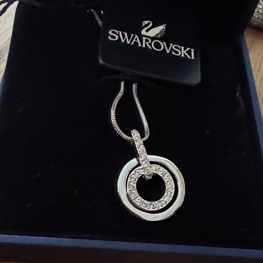 Swarovski Silver Circle Necklace